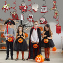 12pcs Halloween Spiral Pendants Ghost Festival Horror Bloody Organ Hanging Pendants Happy Halloween Day Decor For Home 2023