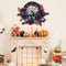 Black Rose Colorful Ball Wreath Halloween Spider Simulation Garland Door Hanging Pendant Happy Halloween Day Home Decoration