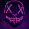 Fluorescent Party Decor LED Luminous Mask Happy Halloween Party Masquerade Party Cool Light Strip Grimace Mask Ghost Festival