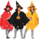 Halloween Cloak Children's Witch Role Play Performance Pumpkin Suit Hat Cloak Ghost Festival Supplies Happy Hallooween Party