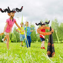 Halloween Inflatable Witch Hat Hoop Blowing Spider Throwing Circle Game Props Kids Trick Or Treat Happy Halloween Day Favor
