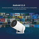 HY300 Smart Projector Android 11.0 MINI Portable 5G WIFI Home Cinema