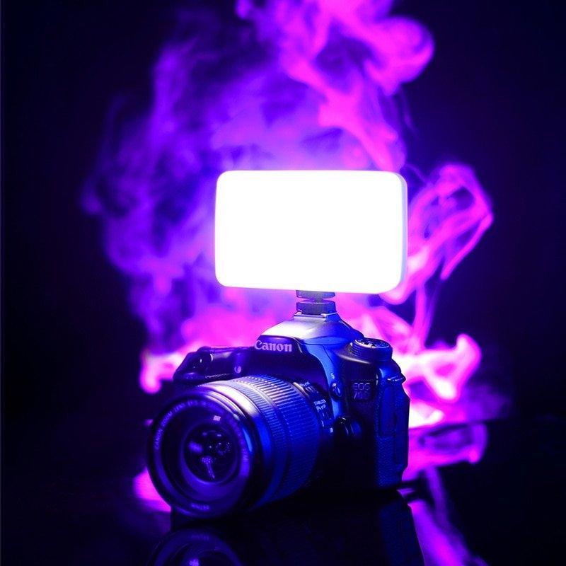 3200K-6500K Zoom LED Video Light Adjustable Portable Fill Light Vlog Light Conference Lighting Sucktion Kit - WELLQHOME