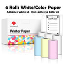 Phomemo T02 3 Rolls Self-adhesive Transparent Sticker Thermal Paper - WELLQHOME