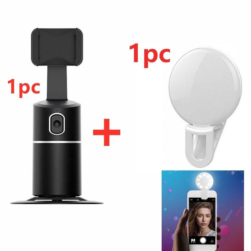 Portable 360°Rotation Auto Face & Object Tracking Selfie Stick - WELLQHOME