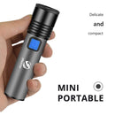 USB Rechargeable Waterproof T6 LED Torch - WELLQHOME