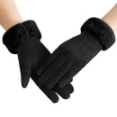 Women Autumn Winter Cute Furry Warm Gloves